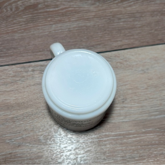 Vintage Glassbake MOM MilkGlass Mug-Retro White Ceramic, Sentimental Poem Gift - Picture 4 of 6